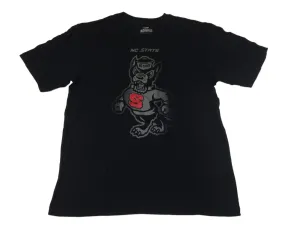 NC State Wolfpack Colosseum Black Short Sleeve Crew Neck T-Shirt (L)
