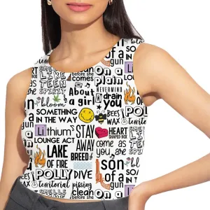 Nirvana AOP Crop Tank