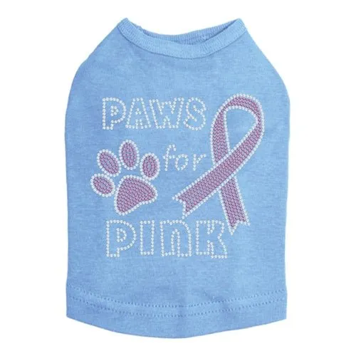 Paws for Pink Rhinestone Tanks - Many Colors