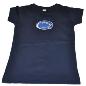 Penn State Nittany Lions TFA Toddler Girls Navy Long Length Cotton T-Shirt