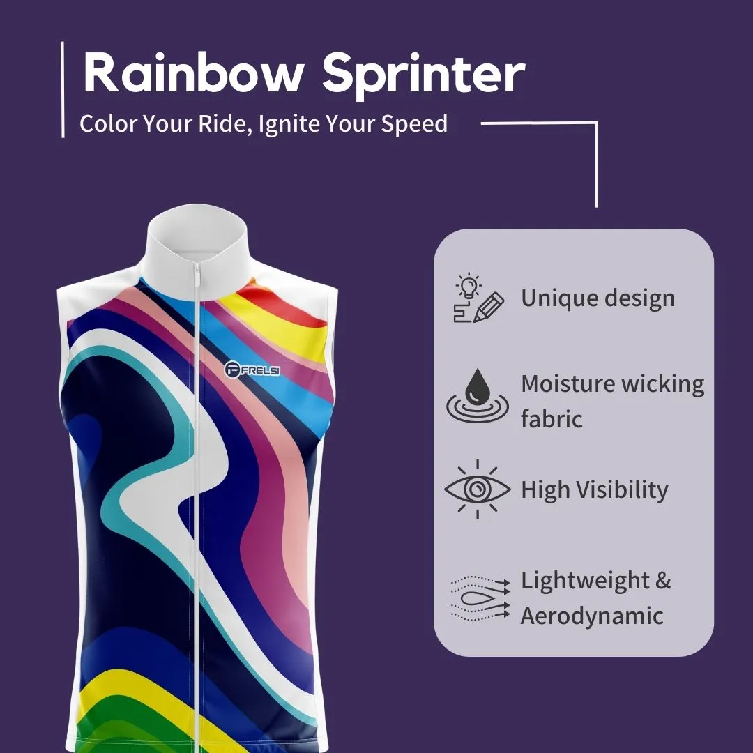 Rainbow Sprinter | Sleeveless Cycling Jersey