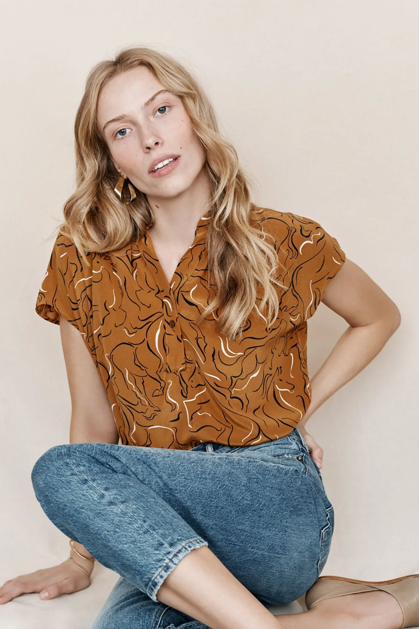 Renata Silk Blouse