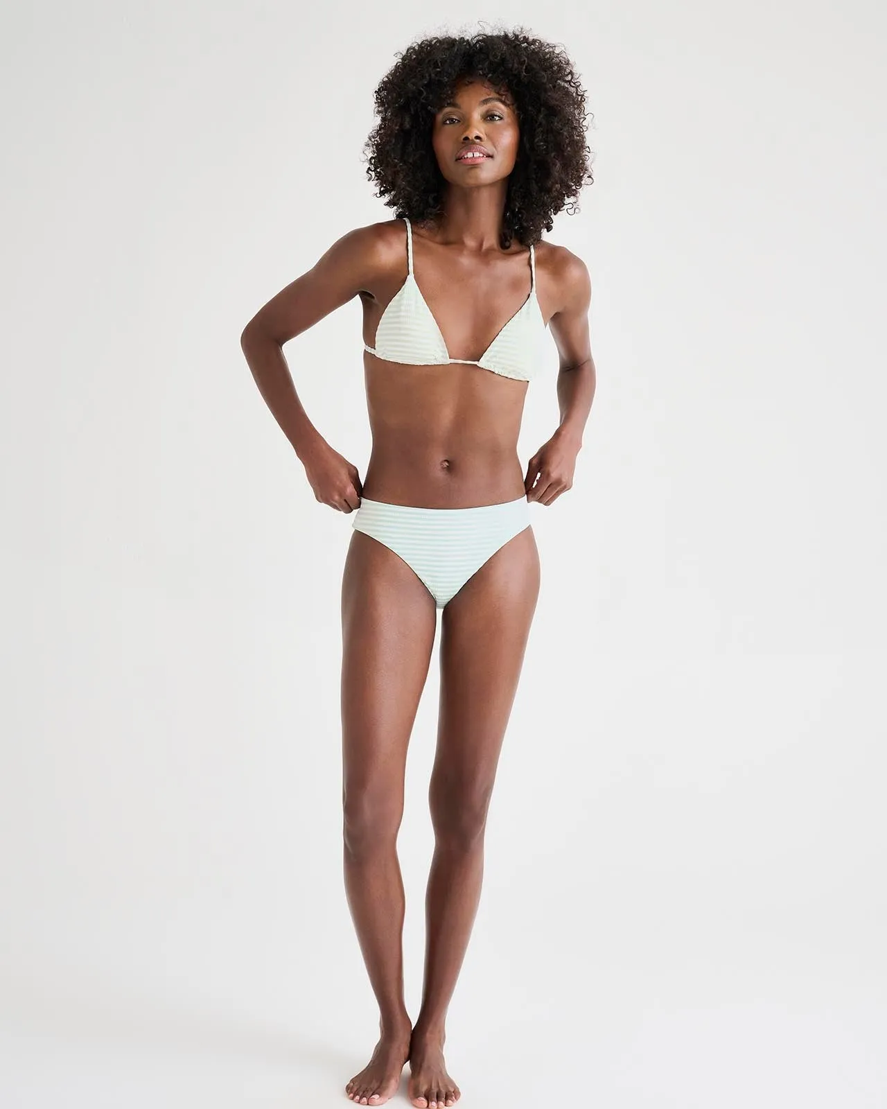 Sage Triangle Bikini Top