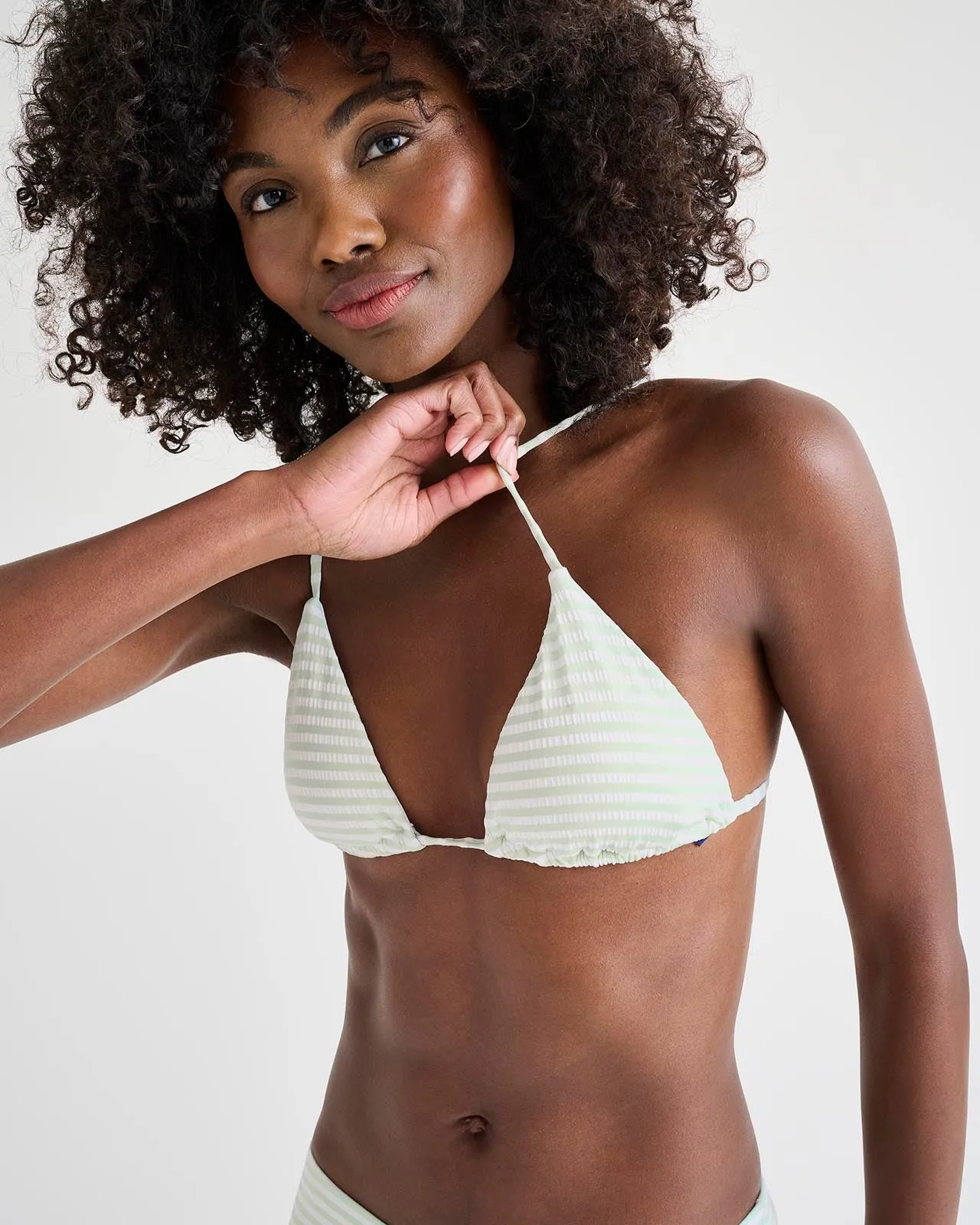 Sage Triangle Bikini Top
