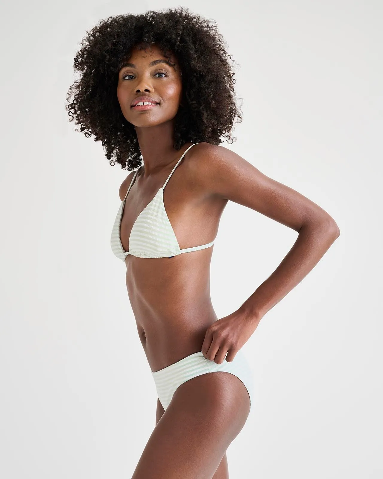 Sage Triangle Bikini Top