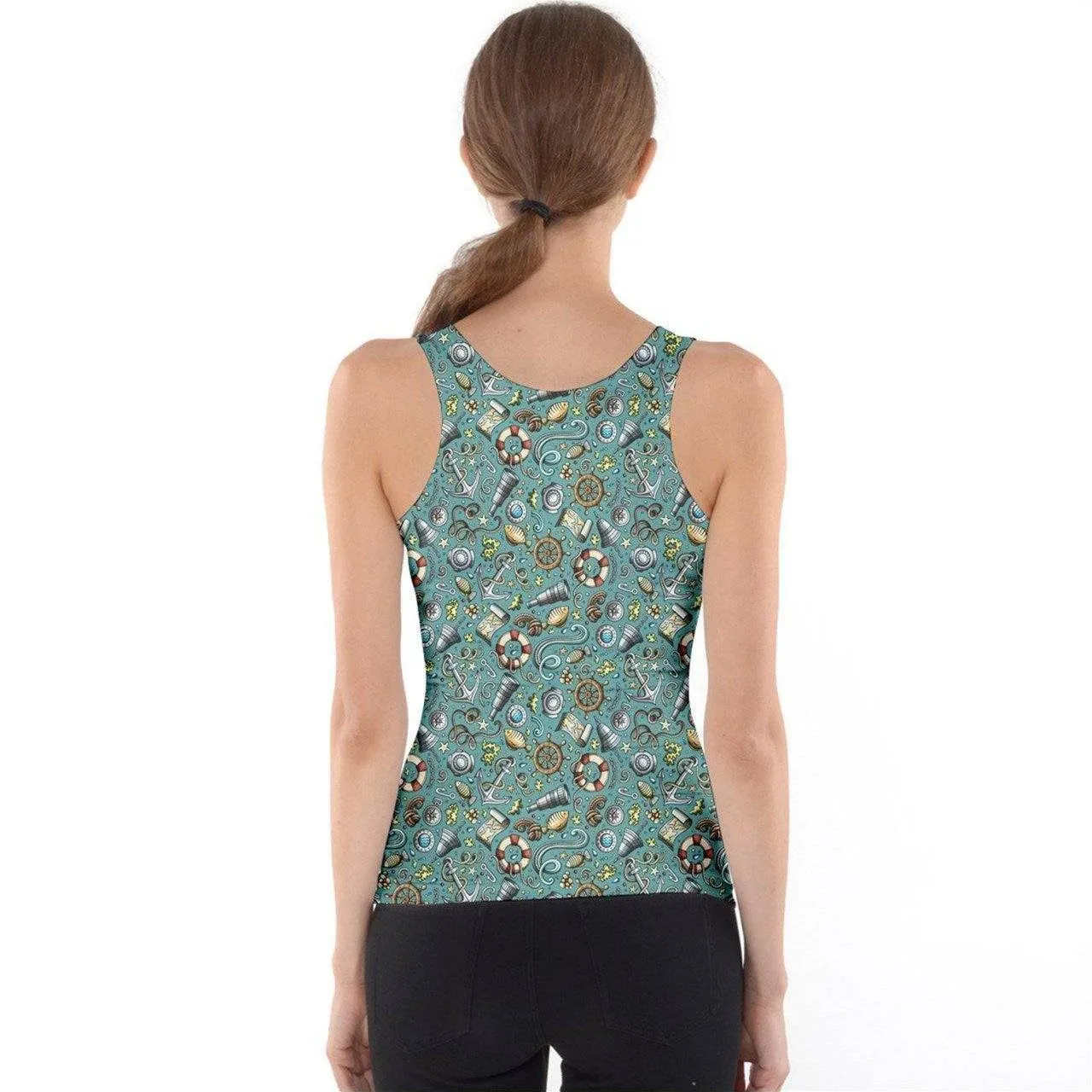SAILORS DREAM TEAL Tank Top