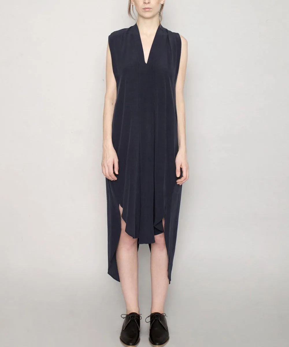 Signature Origami Dress Navy