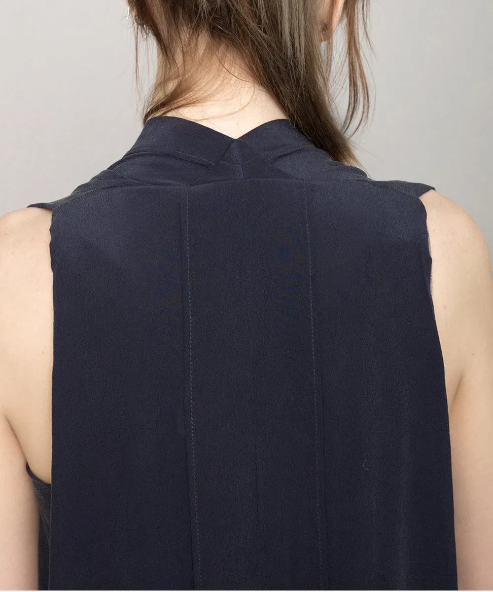 Signature Origami Dress Navy