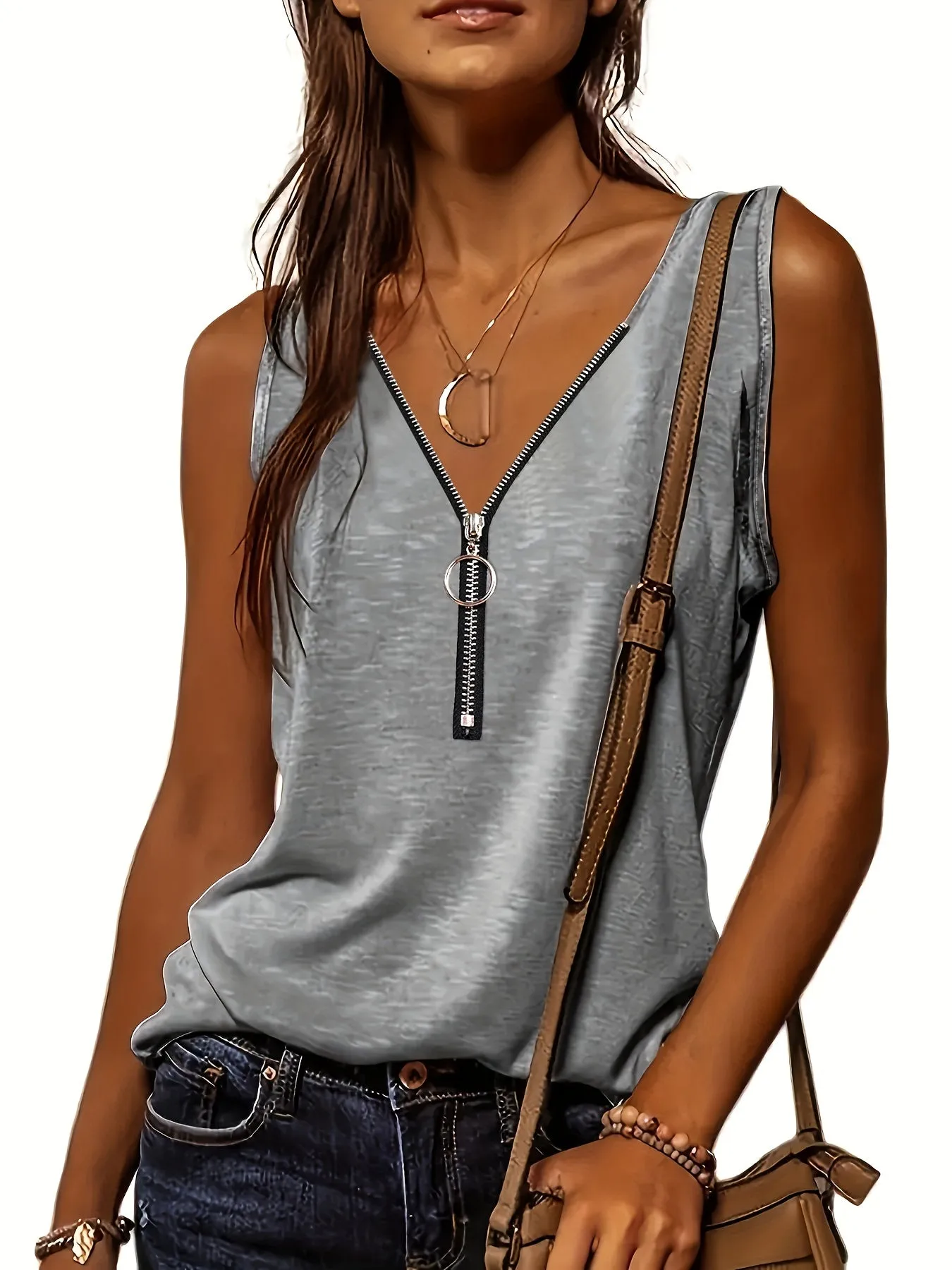 Summerready Half Zip Tank for Women  Lightweight and Stylish