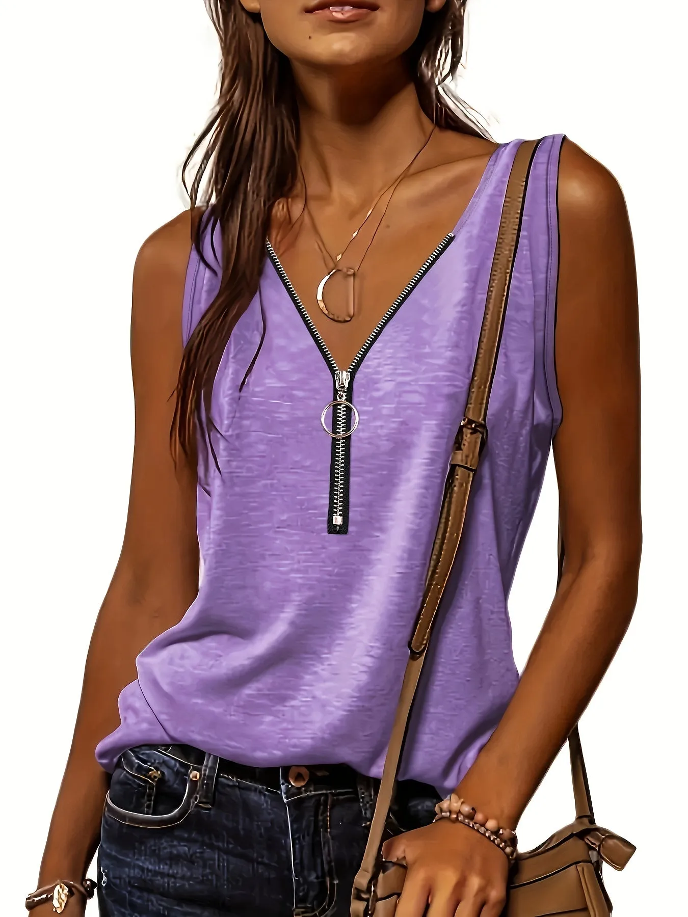Summerready Half Zip Tank for Women  Lightweight and Stylish