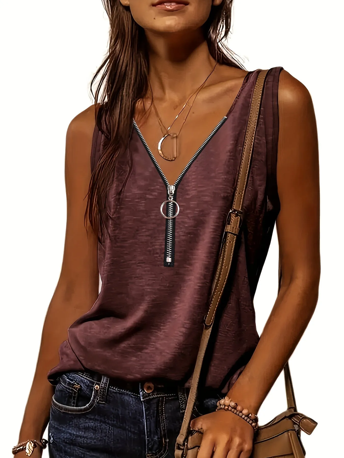 Summerready Half Zip Tank for Women  Lightweight and Stylish
