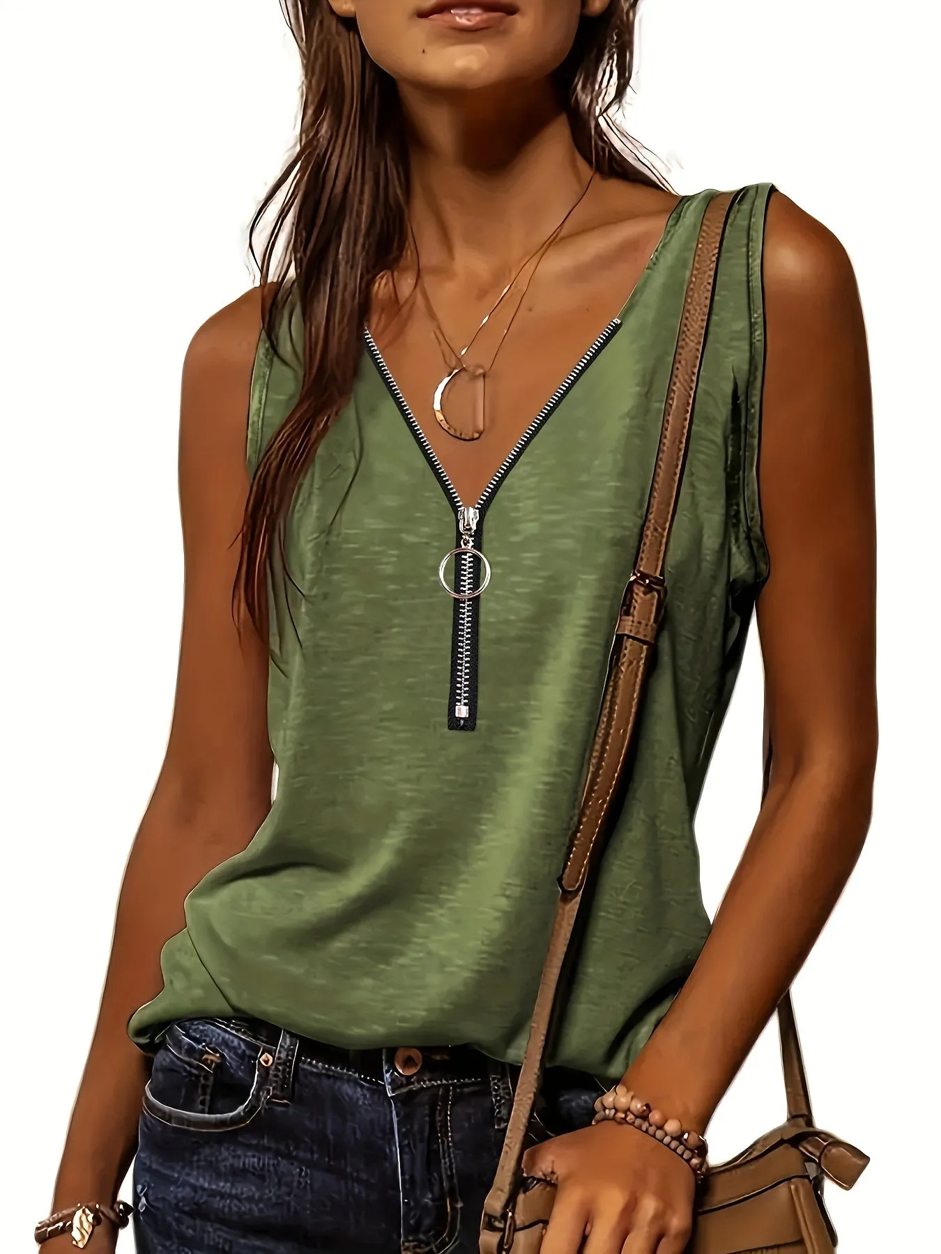 Summerready Half Zip Tank for Women  Lightweight and Stylish