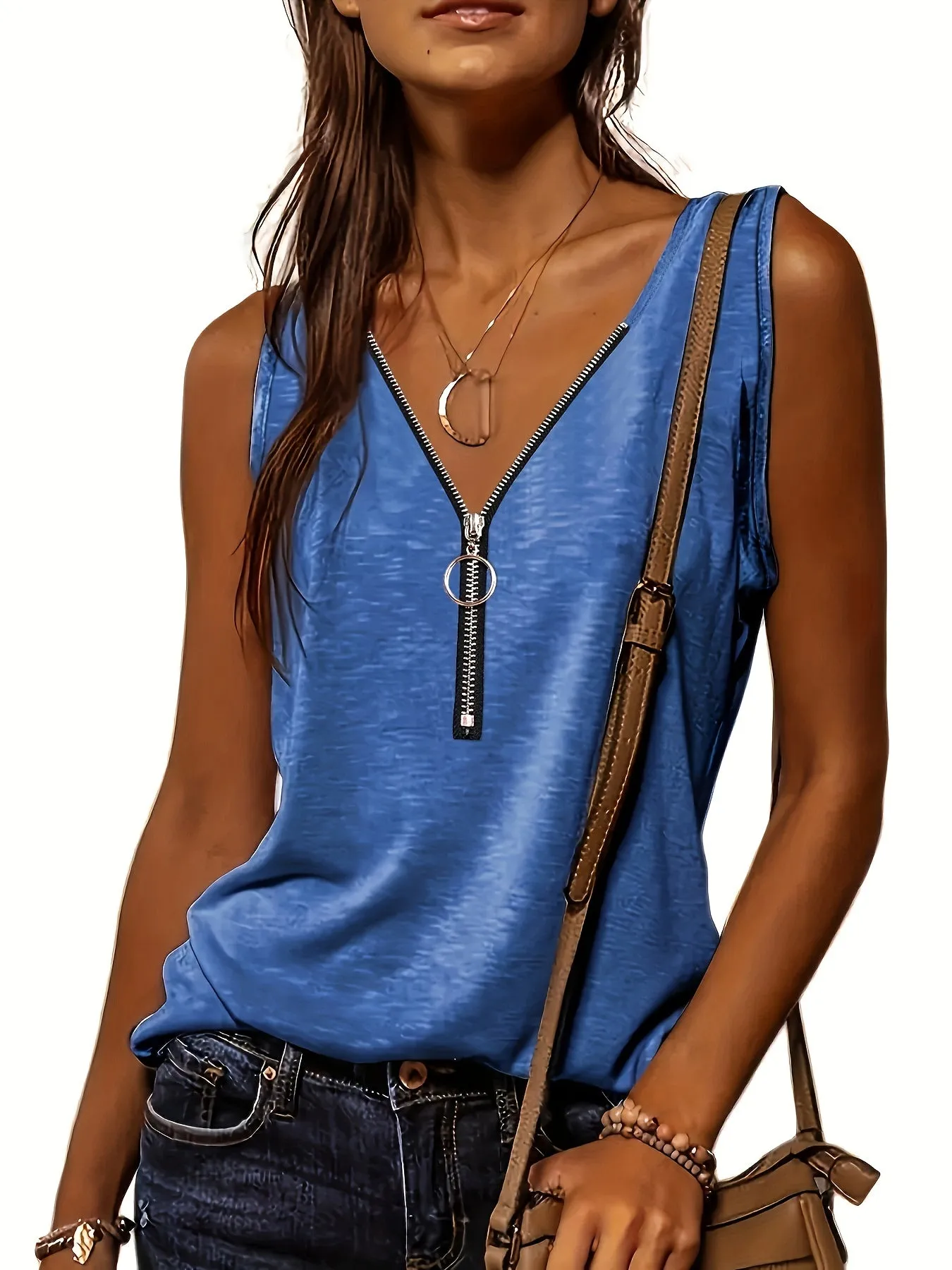 Summerready Half Zip Tank for Women  Lightweight and Stylish