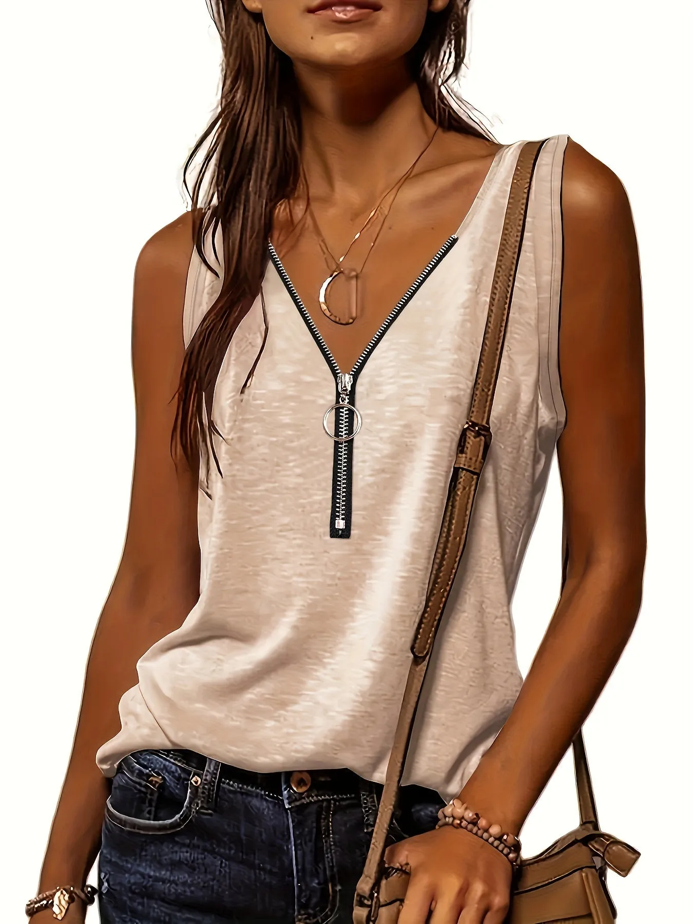 Summerready Half Zip Tank for Women  Lightweight and Stylish