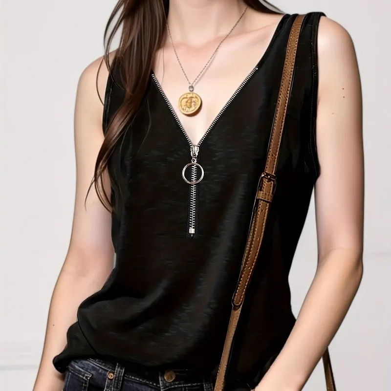 Summerready Half Zip Tank for Women  Lightweight and Stylish