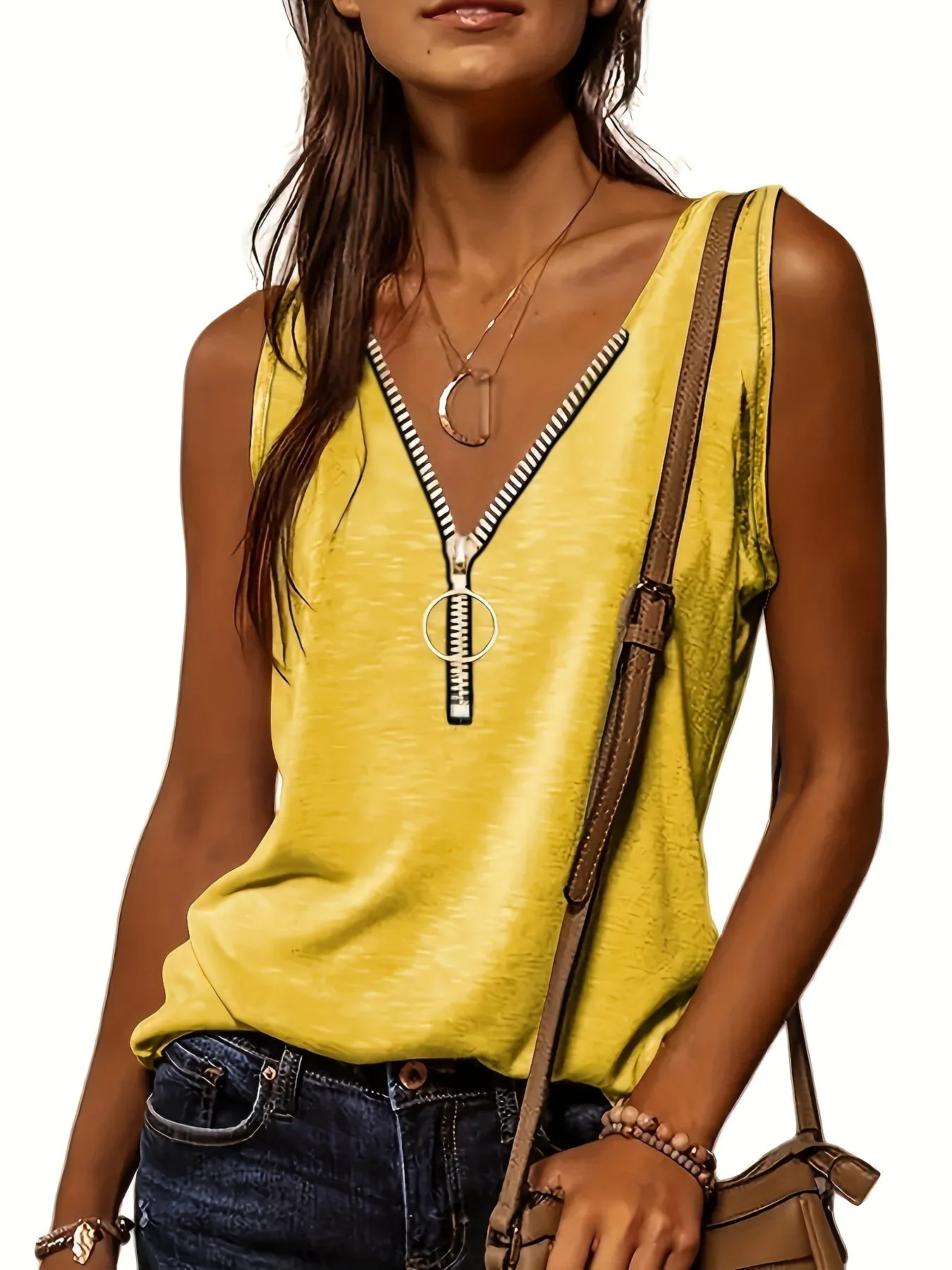 Summerready Half Zip Tank for Women  Lightweight and Stylish