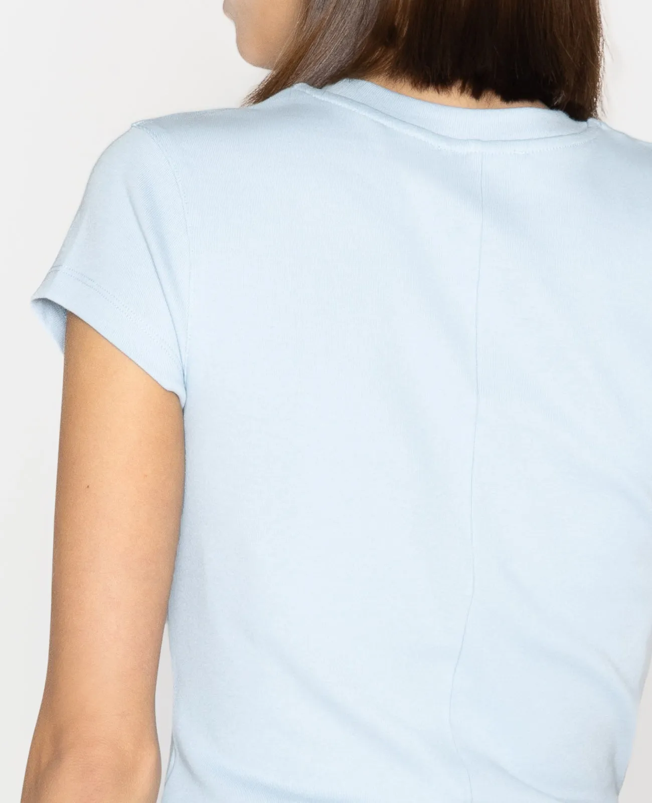 Supima Cap Sleeve Ribbed Tee