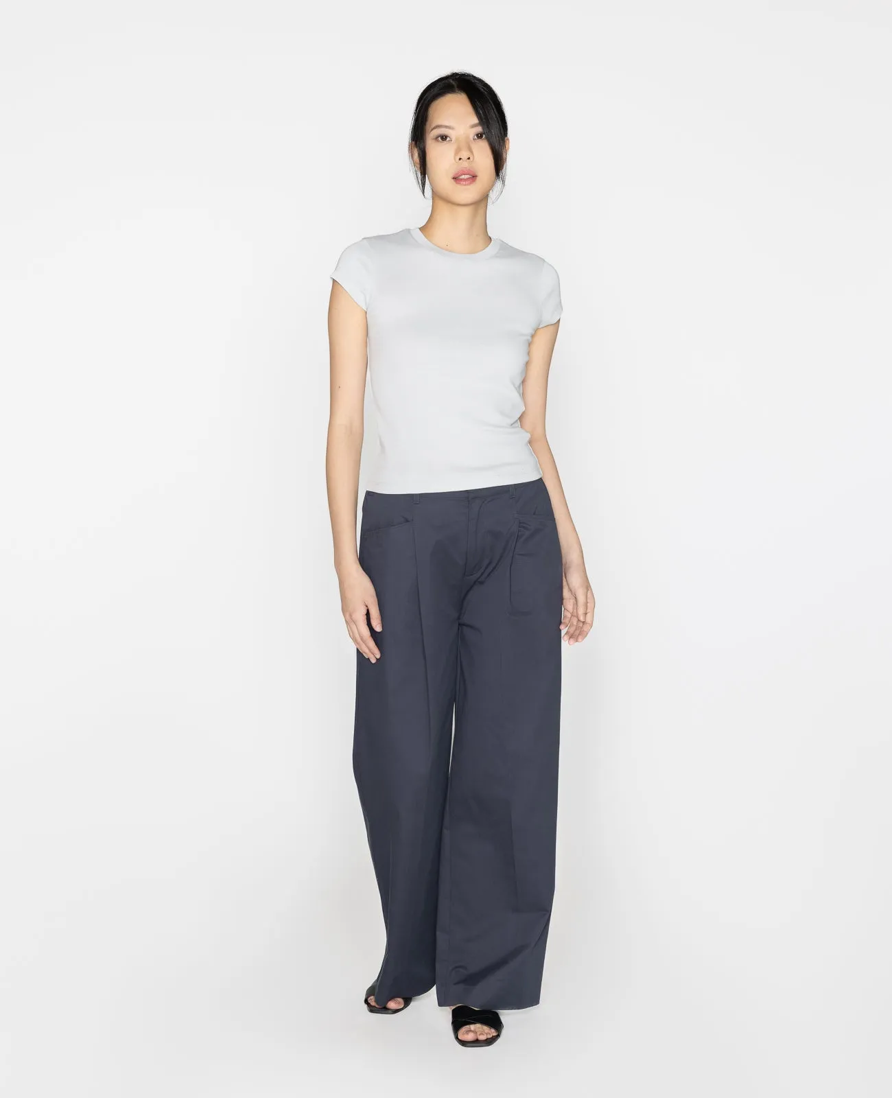 Supima Cap Sleeve Ribbed Tee