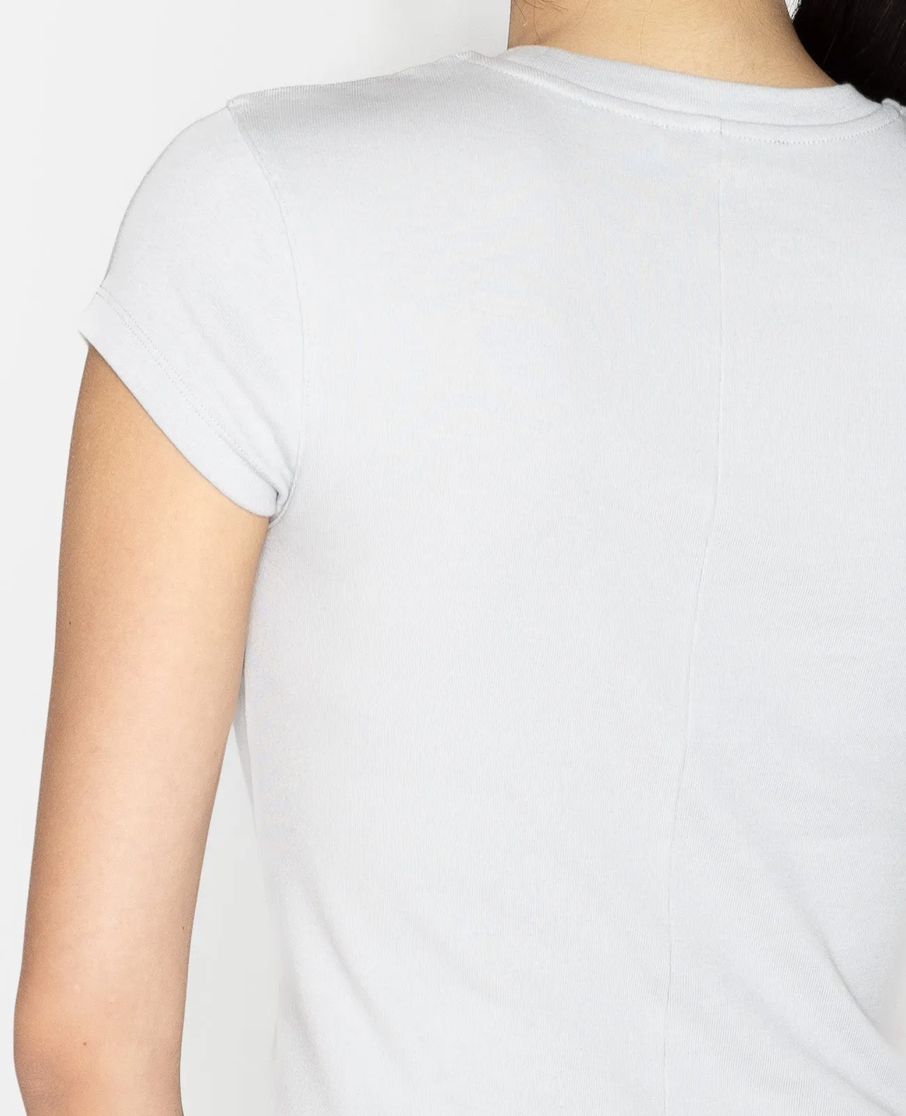 Supima Cap Sleeve Ribbed Tee
