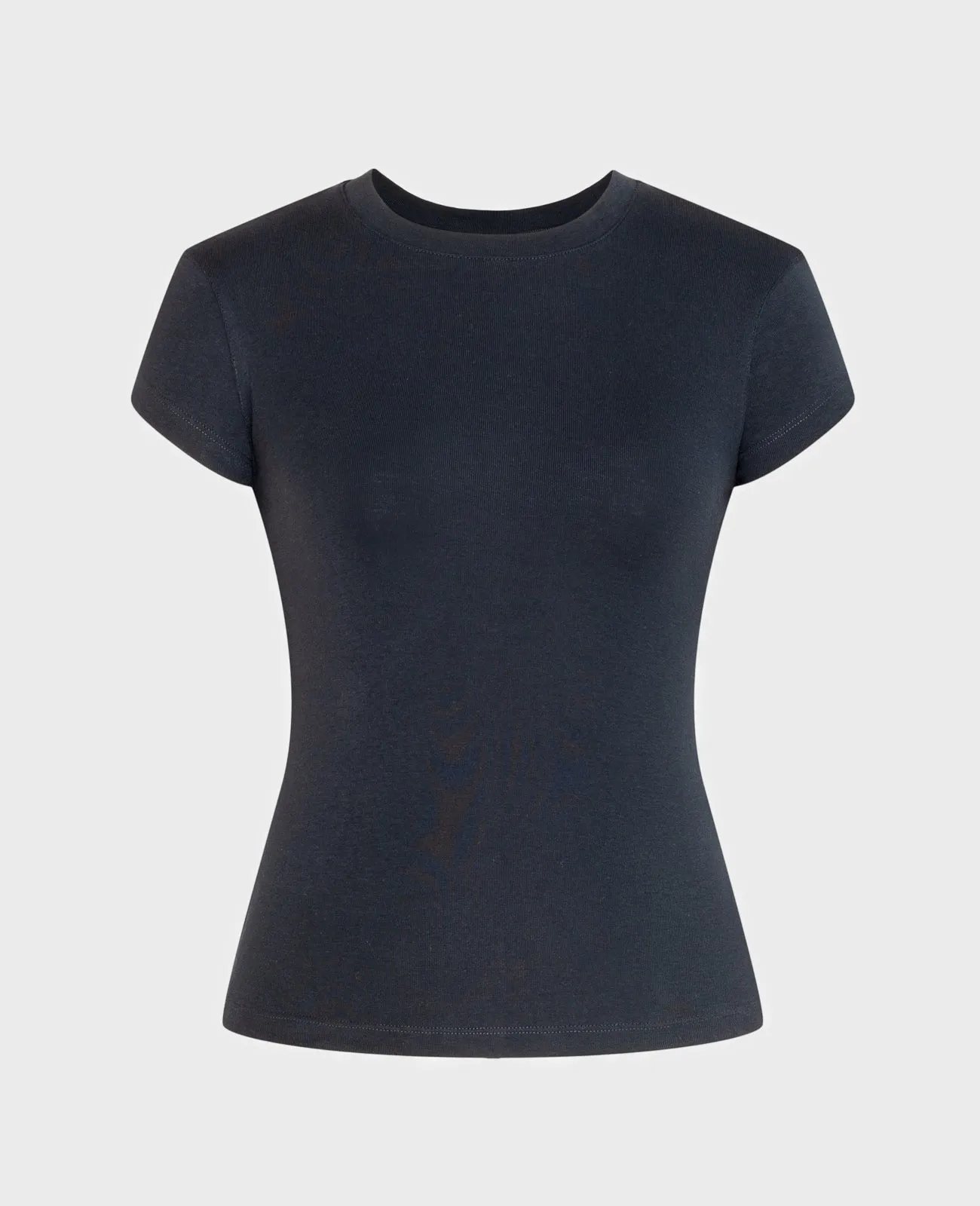 Supima Cap Sleeve Ribbed Tee