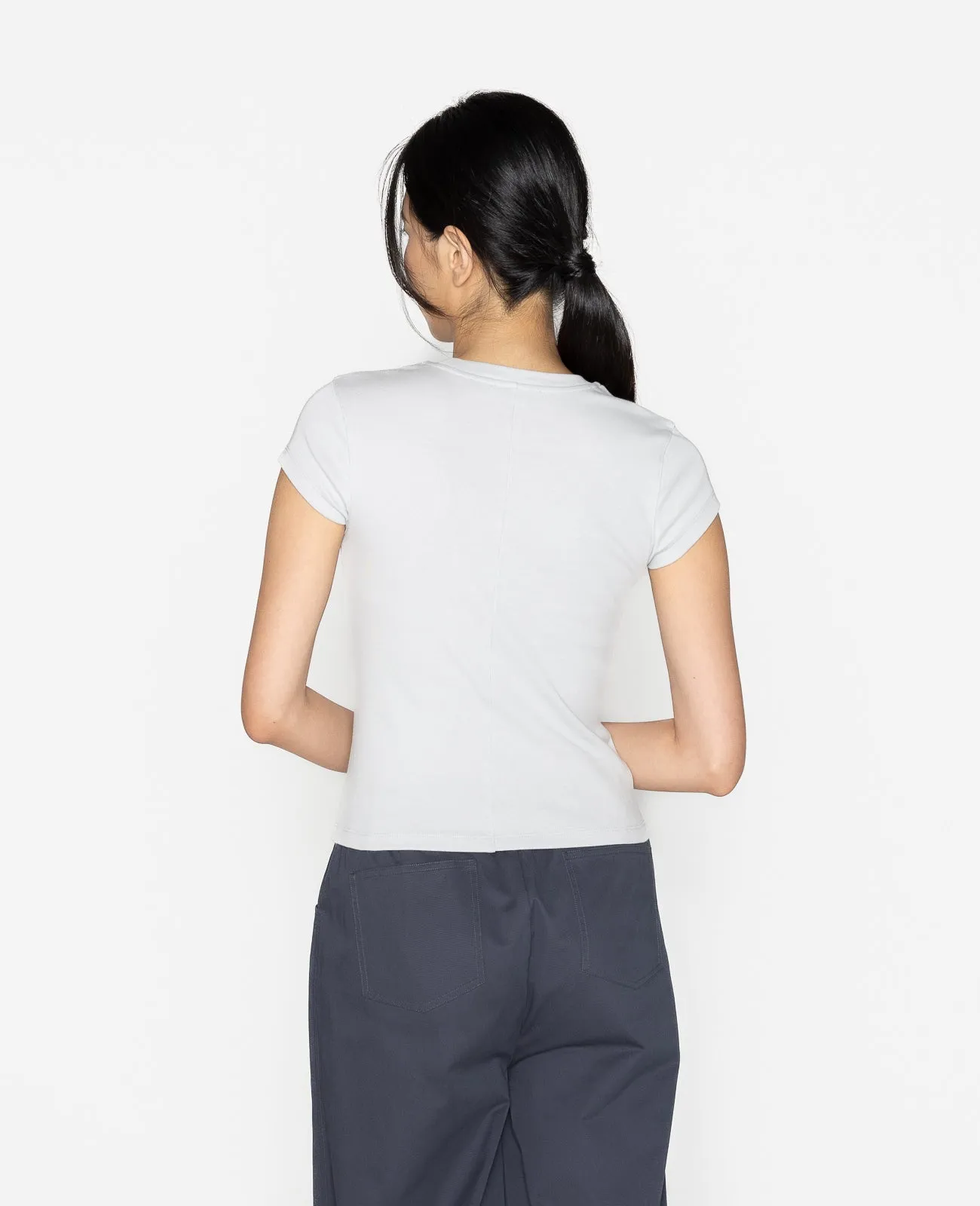 Supima Cap Sleeve Ribbed Tee