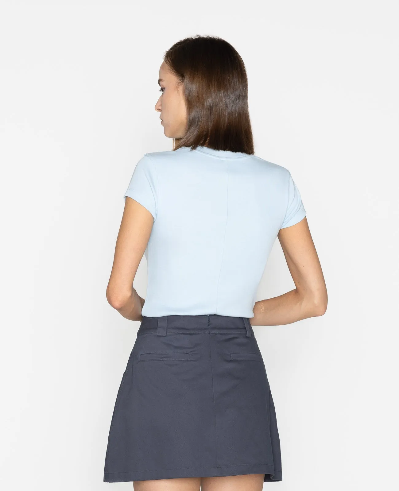 Supima Cap Sleeve Ribbed Tee