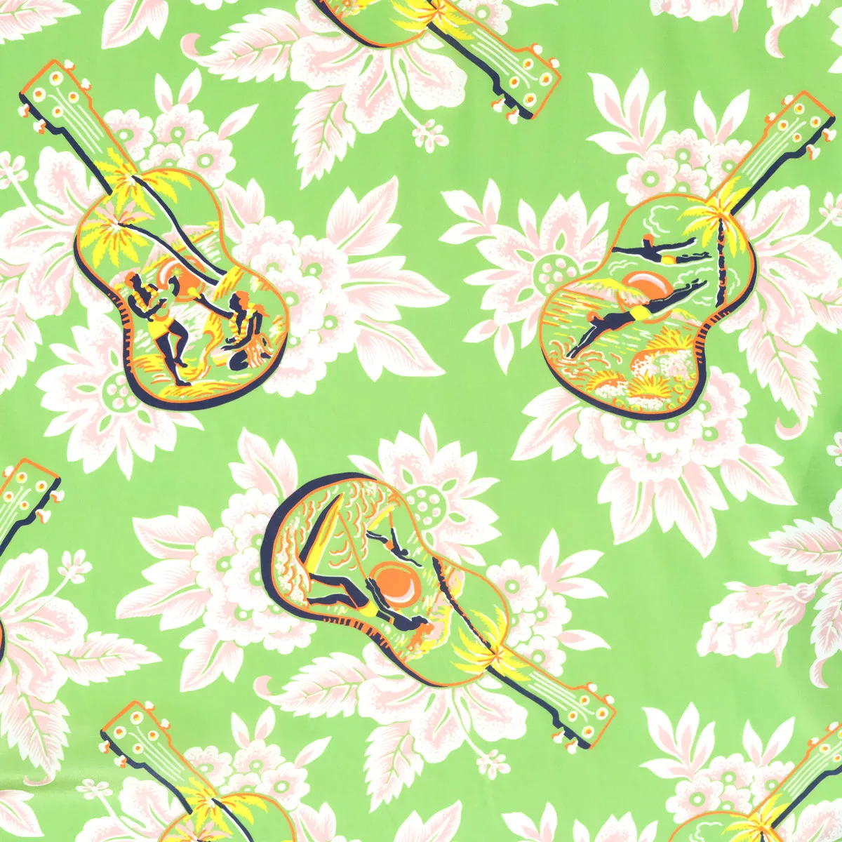 Ukulele (Kimono Cover-Up) - Green
